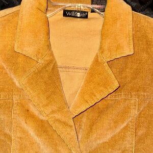 Willi Smith Women's Golden Corduroy Blazer